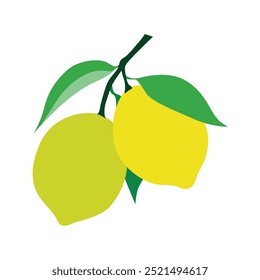 Fresh Lemon Vector Illustration for Vibrant Designs