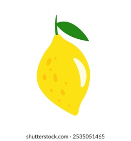 Ilustración vectorial de limón fresco Arte vectorial de limón vibrante