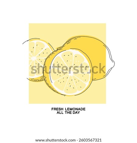 FRESH LEMONADE ALL THE DAY - MODERN AND STYLISH TYPOGRAPHY DESIGN, VECTOR PRINT T-SHIRT, GRAPHIC VECTOR DESIGN, URBAN STYLE, STREET WEAR FASHION ILLUSTRATION, 