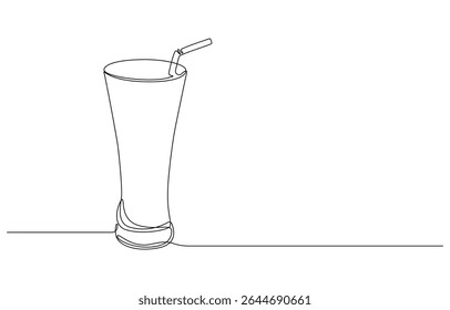 Fresh Lemonade durchgehende Linie Kunstzeichnung