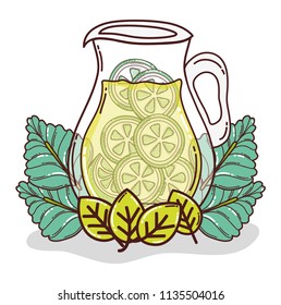 Fresh lemonade jar