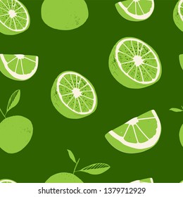 Fresh lemons background. Hand drawn overlapping backdrop. Colorful wallpaper vector. Seamless pattern with citrus fruits collection. Decorative illustration, good for printing
