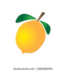 Fresh lemons clip art is suitable for fruit advertisements and lessons for children template vector eps 10