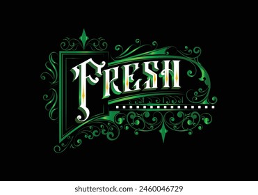 FRESH lettering custom style design