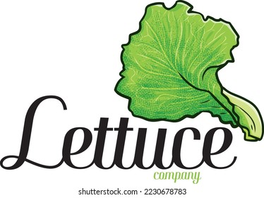 Fresh Lettuce company logo templat