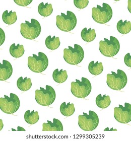 fresh lettuce pattern background