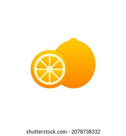 Fresh lime vector icon illustration