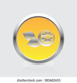 Fresh limes with leaves vector icon