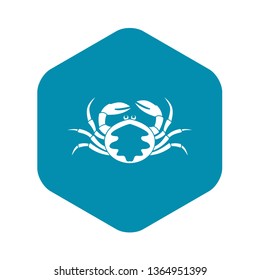 Fresh live crab icon. Simple illustration of fresh live crab vector icon for web