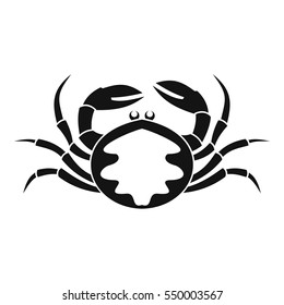 Fresh live crab icon. Simple illustration of fresh live crab vector icon for web