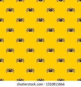 Fresh live crab pattern seamless vector repeat geometric yellow for any design