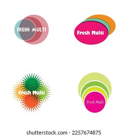 Fresh logo icon and symbol vector flat design template
