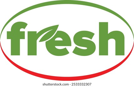 Ilustración de logotipo fresco, diseño de logotipo de hoja verde