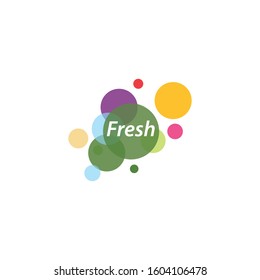 Fresh logo vector icon template