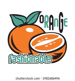 Fresh looking orange vector illustration