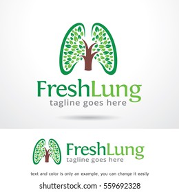 Fresh Lung Logo Template Design Vector or Icon