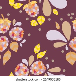 A Fresh And Luscious Seamless Pattern Featuring Raspberries. A  Cute Pattern Design Filled With Sweet, Round And Juicy Berry Fruit, Complete With Leaves And Some Splashes Here And There.