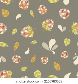 A fresh and luscious seamless pattern featuring raspberries. A  cute pattern design filled with sweet, round and juicy berry fruit, complete with leaves and some splashes here and there.