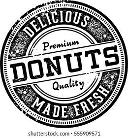 Fresh Made Donuts Vintage Style Sign