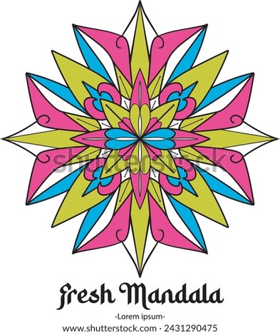 Fresh Mandala Ellegant Logo Icon Stock photo © 