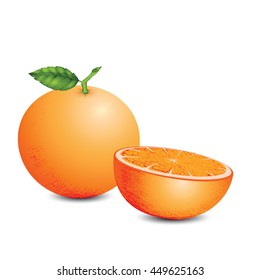 The fresh mandarin orange