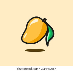 Frisches Mango-Fruchtcartoon-Symbol