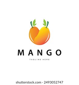 Fresh mango graphic design illustration template fruit garden plant mango logo