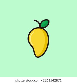fresh mango illustration cartoon design