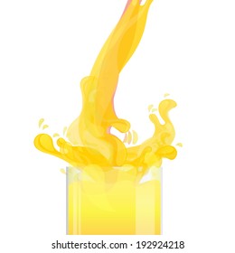 Fresh Mango juice splash