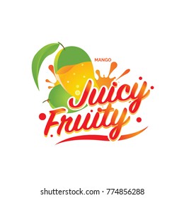 Fresh Mango Juicy Fruity Sign Symbol Logo Icon