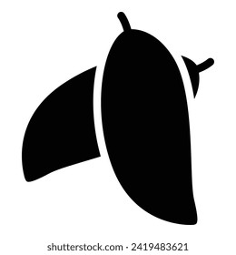 Fresh mango vector illustration. Mango icon. 