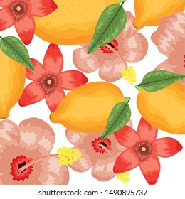 fresh mangos fruits pattern background