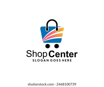 Diseño de logotipo de mercado fresco, diseño de logotipo de tienda de Gradient
