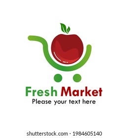 Fresh Market Logo Template Illustration Stock Vector (Royalty Free ...