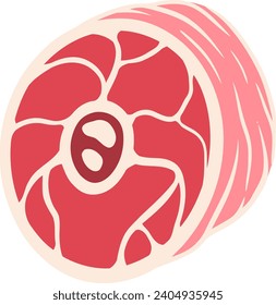 Vector de letras alfabéticas de carne fresca