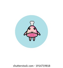 Fresh meat character illustration design