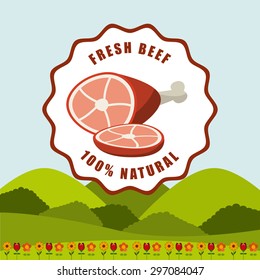 fresh meat design, vector illustration eps10 graphic 