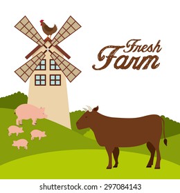 fresh meat design, vector illustration eps10 graphic 