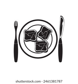 FRESH MEAT ICON VECTOR ILLUSTRATION SYMBOL DESIGN