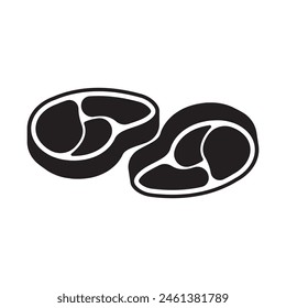 FRESH MEAT ICON VECTOR ILLUSTRATION SYMBOL DESIGN