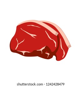 Fresh Meat Isolated Vector 