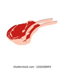 Fresh Meat Isolated Vector 