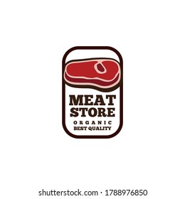 Fresh Meat Logo Badge Concept Vector