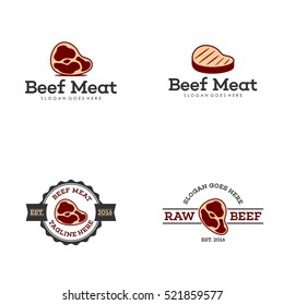 Fresh meat logo design template