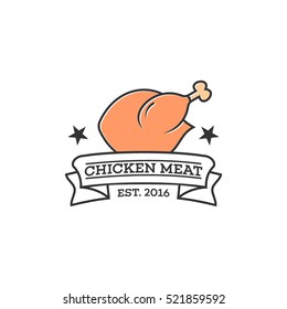 Fresh meat logo design template