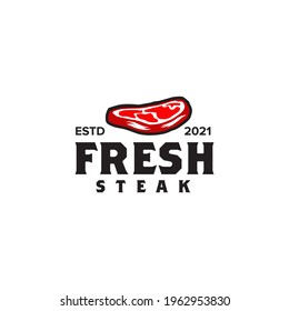 Fresh meat logo design vector template