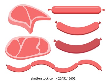 Fresh meat product and sausages 