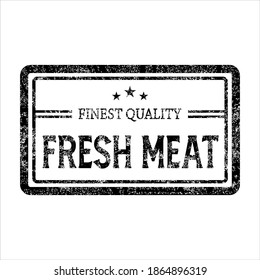 Fresh meat vector stamp on white background