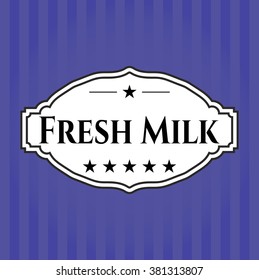 Fresh Milk banner or card