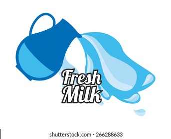 fresh milk design, vector illustration eps10 graphic 
